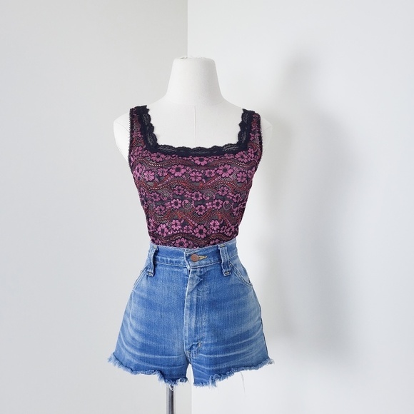 Vintage Pink and Black Camisole Top - Picture 4 of 8